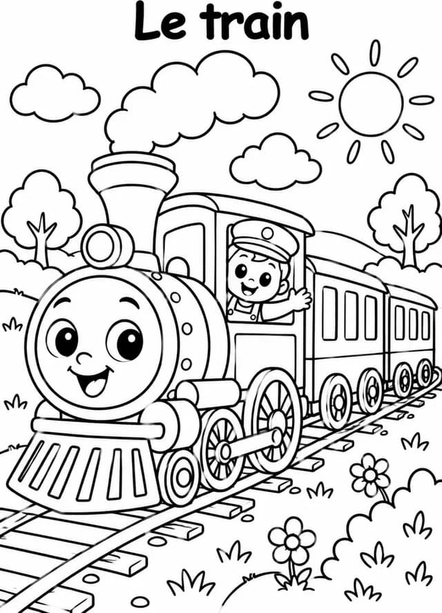 Aperçu du coloriage Train