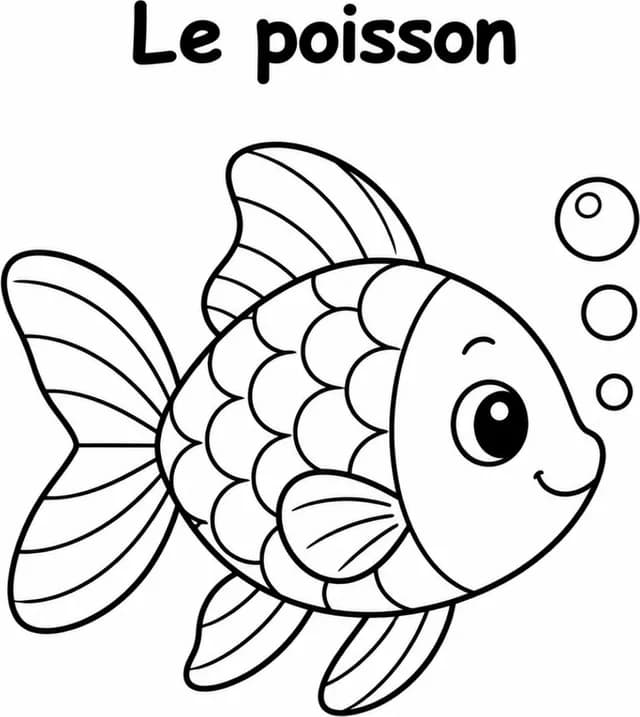 Aperçu du coloriage Poisson