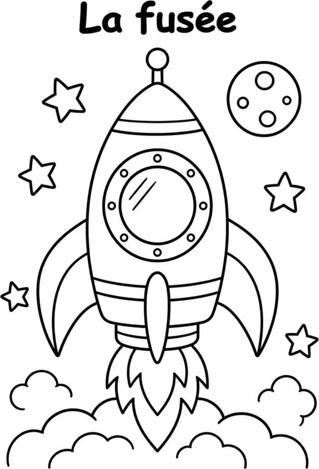 Aperçu du coloriage Fusée