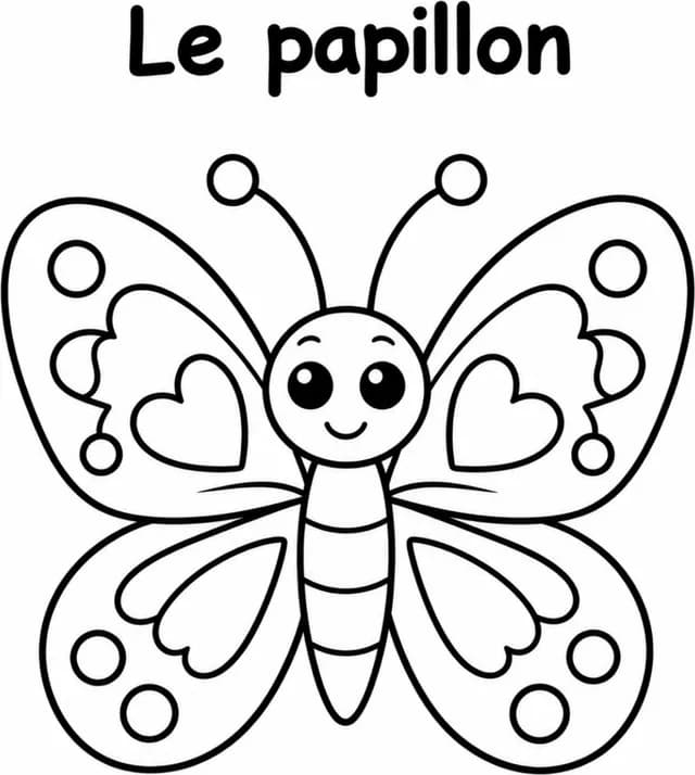 Aperçu du coloriage Papillon