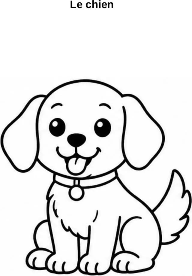 Aperçu du coloriage Chien