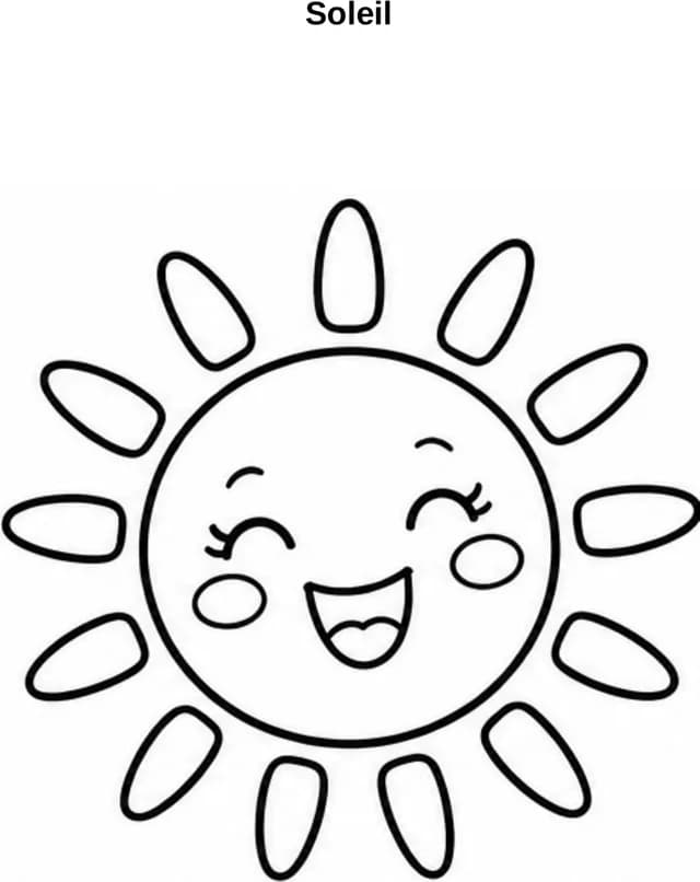 Aperçu du coloriage Soleil