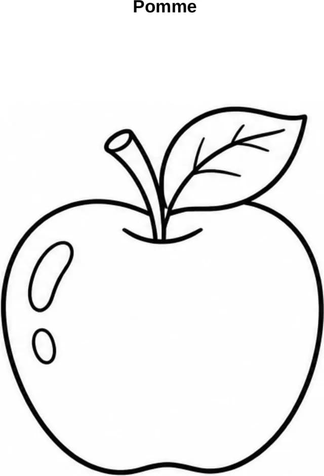 Aperçu du coloriage Pomme