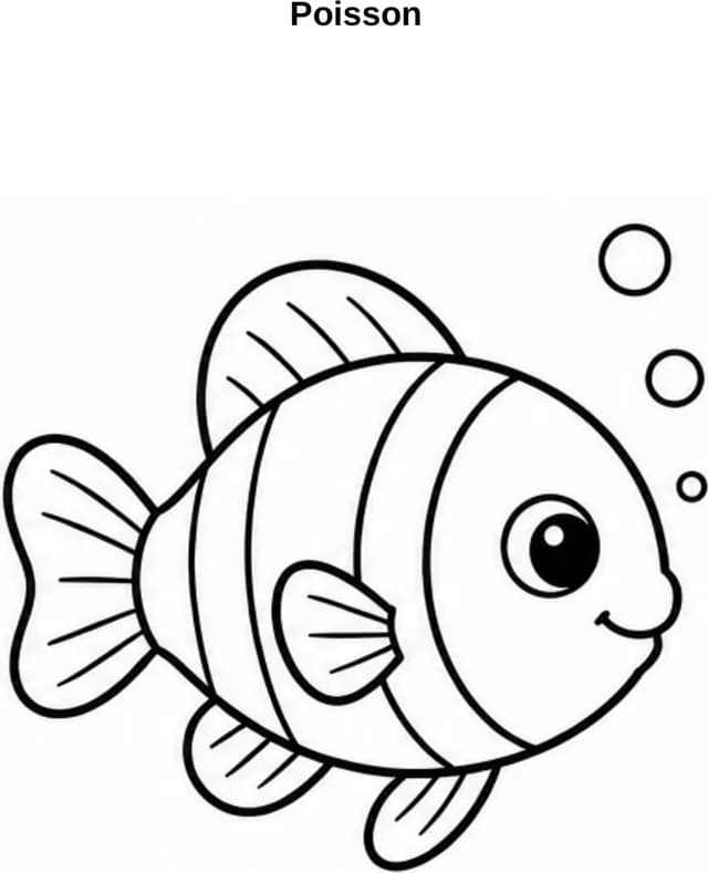 Aperçu du coloriage Poisson
